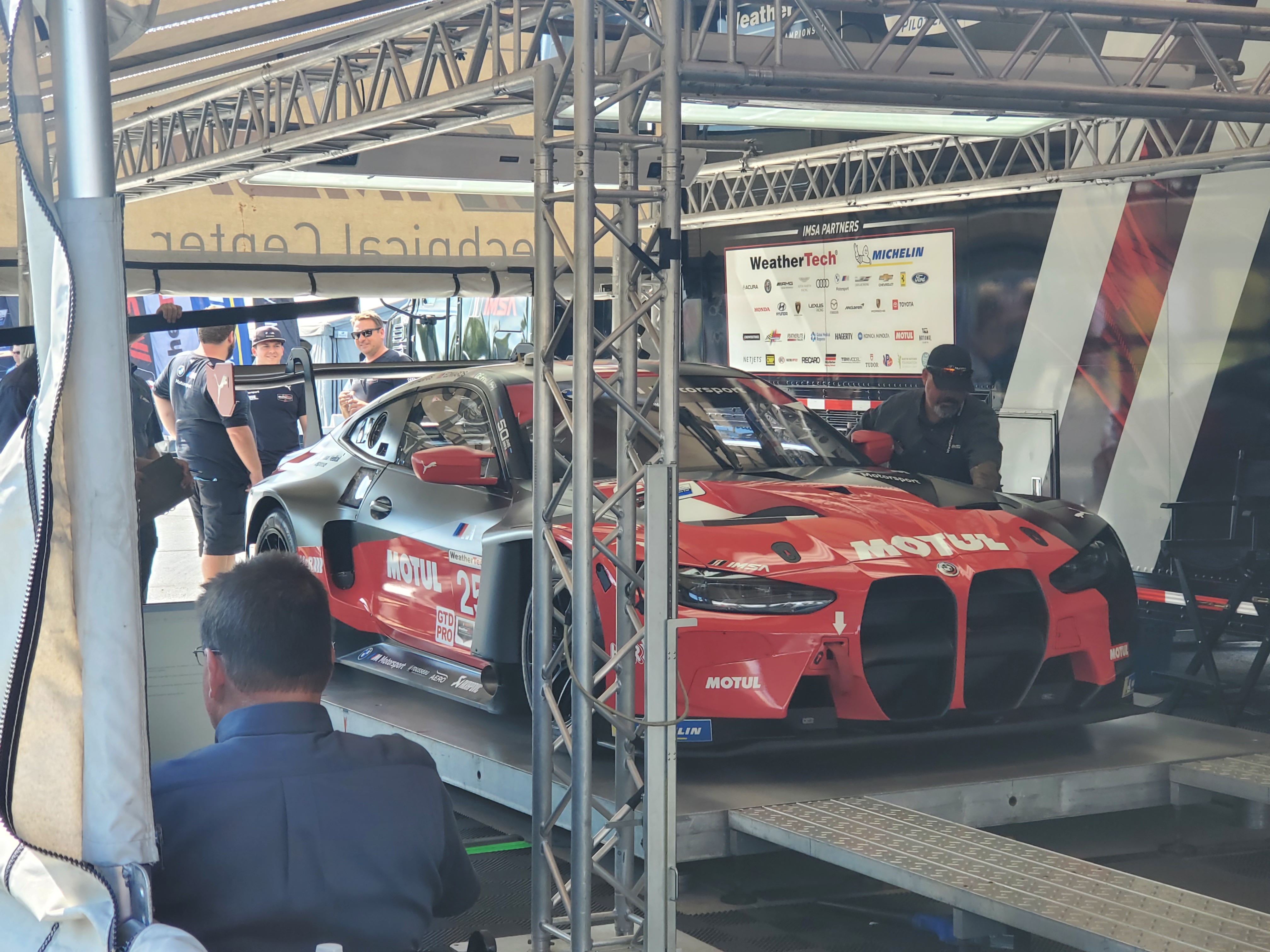 BMW M4 GT3 racing on track